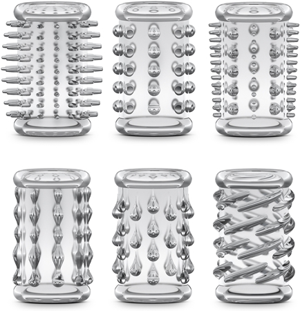 Blush Stay Hard Cock Sleeve Kit комплект обвивки за пенис transparent