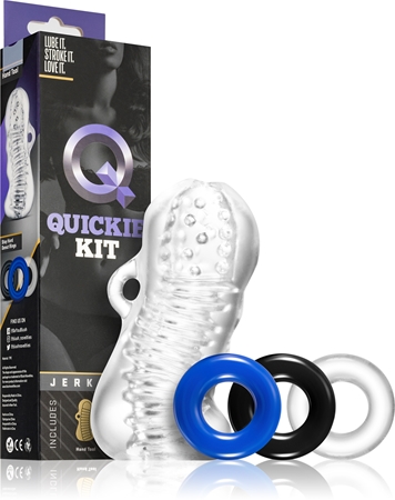 Blush Jerk Off Quickie Kit Clear set