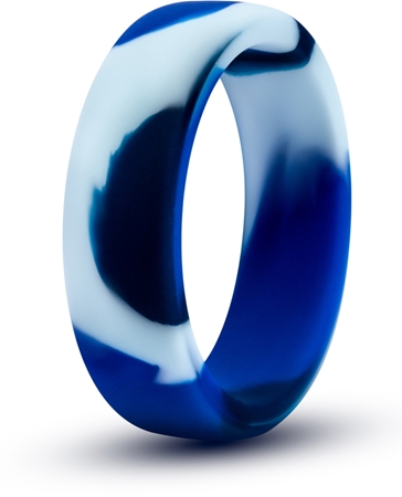 Blush Performance Silicone Camo Blue Penisring