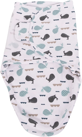 Bo Jungle B-Wrap Small Ocean Whales becik