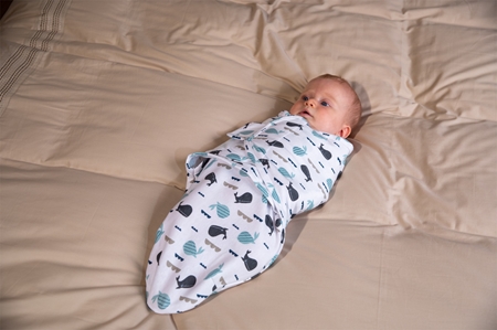 Bo Jungle B-Wrap Small Ocean Whales becik