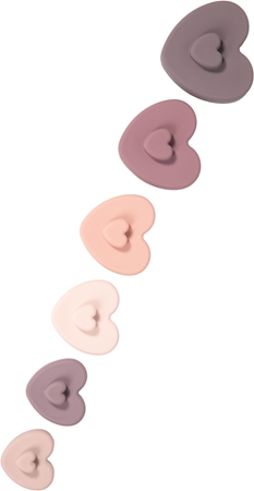 Bo Jungle B-Silicone Stacking Hearts torre apilable