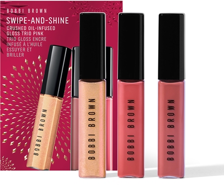 Bobbi Brown Holiday Swipe-and-Shine Crushed Oil-Infused Gloss Trio set van hydraterende lipgloss