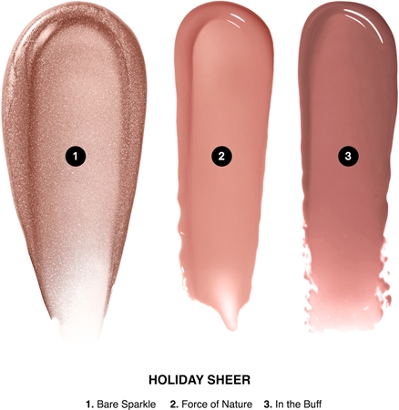 Bobbi Brown Holiday Mini Crushed Lip Trio Geschenkset für Lippen Farbton Bare Sparkle / Force of Nature / In the Buff