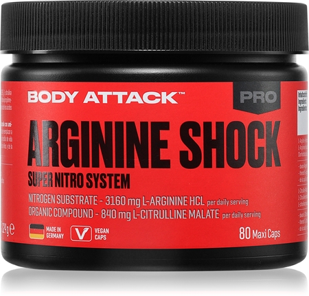 Body Attack Arginine Shock Förderung der sportlichen Leistung
