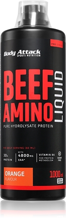 Body Attack Beef-Amino Liquid Fertiggetränk mit Aminosäuren