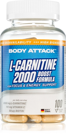 Body Attack L-Carnitine Nahrungsergänzungsmittel für Ihr Wohlbefinden