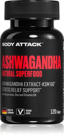 Body Attack Ashwagandha Kapseln aus Kräutern