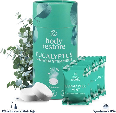 Body Restore Eucalyptus & Mint Shower Steamers tablety do sprchy