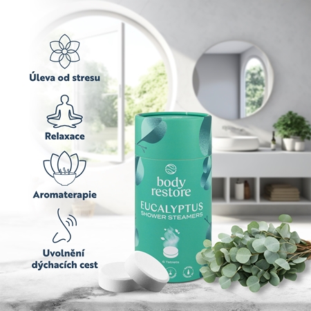 Body Restore Eucalyptus & Mint Shower Steamers tablety do sprchy