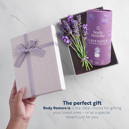 Body Restore Lavender Shower Steamers suihkutabletit tuoksuu laventelille