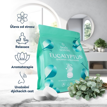 Body Restore Eucalyptus & Mint Shower Steamers tablety do sprchy