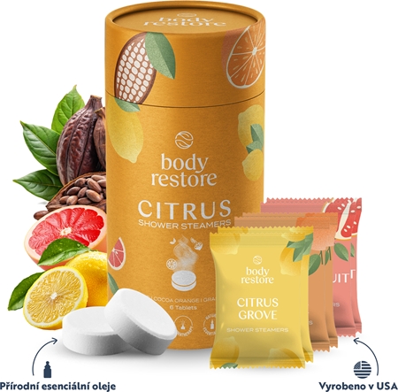 Body Restore Citrus Shower Steamers tablete za prho