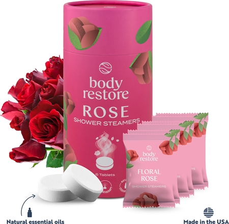 Body Restore Rose Shower Steamers pastilles pour la douche arôme rose
