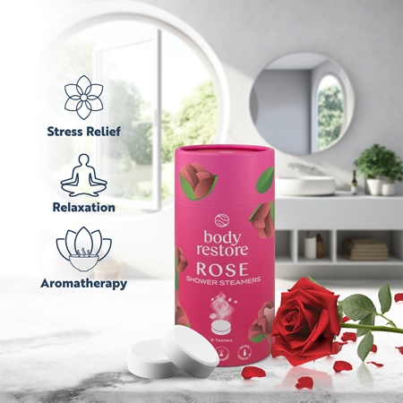 Body Restore Rose Shower Steamers pastilles pour la douche arôme rose