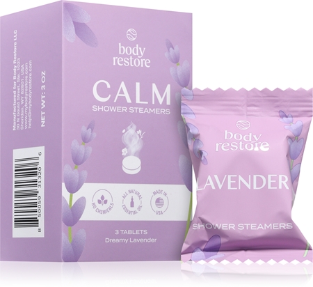 Body Restore Lavender Shower Steamers pastilhas para o duche com aroma de lavanda