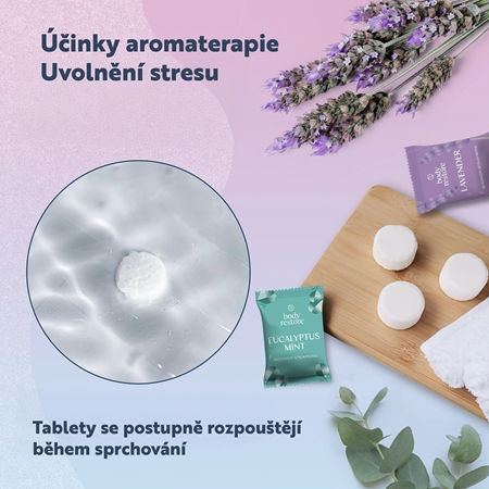 Body Restore Lavender Shower Steamers tablety do sprchy s vůní levandule