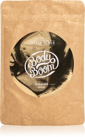 BodyBoom Shimmer Gold Kaffe kropsskrub