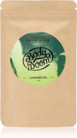 BodyBoom Cannabis Oil peeling corps au café