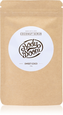 BodyBoom Sweet Coco kávový telový peeling