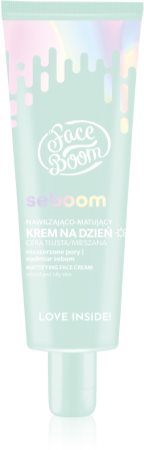 BodyBoom FaceBoom Seboom crème de jour légère hydratante pour peaux grasses et mixtes