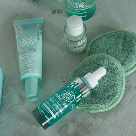 BodyBoom FaceBoom Seboom smoothing facial exfoliator for oily and combination skin