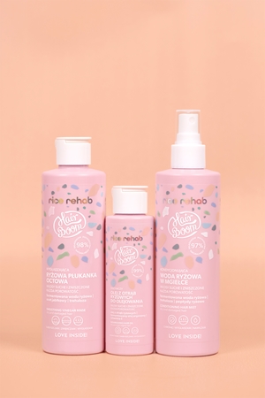 BodyBoom HairBoom Rice Rehab Smoothing Rice Hair hydratační sprej na vlasy