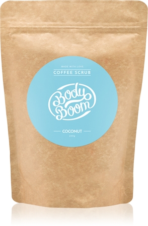 BodyBoom Coconut kávový tělový peeling