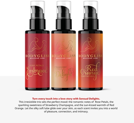 BodyGliss Sensual Delight Travel Edition Massage Oil silicone-based