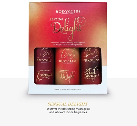 BodyGliss Sensual Delight Travel Edition Massage Oil silicone-based