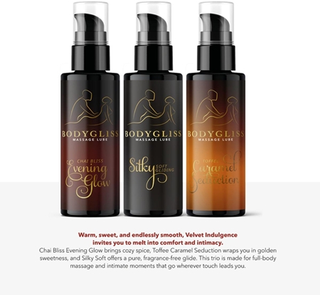 BodyGliss Velvet Indulgence Travel Edition Massage Oil silicone-based