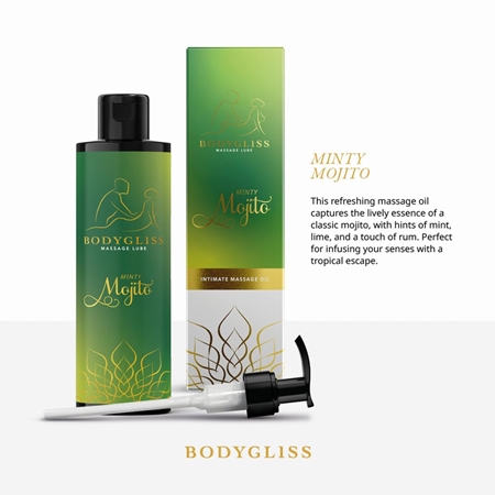 BodyGliss Minty Mojito massage and lubricant oil 2-in-1