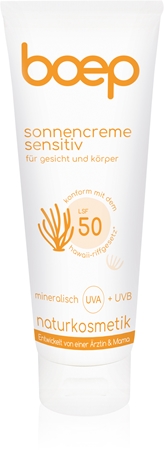 Boep Natural Sun Cream Sensitive protetor solar SPF 50