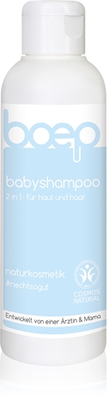 Boep Natural Baby Shampoo 2 v 1 sprchový gel a šampon 2 v 1 s aloe vera