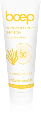 Boep Natural Sun Cream Sensitive crema abbronzante per bambini SPF 30