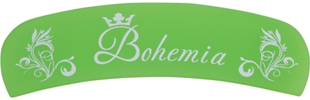 Bohemia Crystal Bohemia Matt lima de cristal con forma curvada