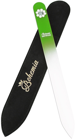 Bohemia Crystal Swarovski Middle Nail File with Flower lima de unhas