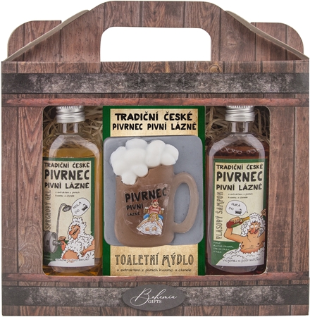 Bohemia Gifts & Cosmetics Beer set per corpo e capelli per uomo