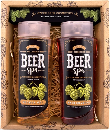 Bohemia Gifts & Cosmetics Beer Spa Geschenkset für die Dusche für Herren
