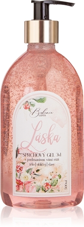 Bohemia Gifts & Cosmetics Domeček Láska sprchový gel 3 v 1