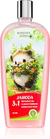 Bohemia Gifts & Cosmetics Bohemia Herbs Strawberry Sprudelbad und Waschgel