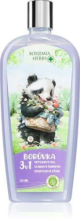 Bohemia Gifts & Cosmetics Bohemia Herbs Blueberry płyn do kąpieli i żel pod prysznic dla dzieci