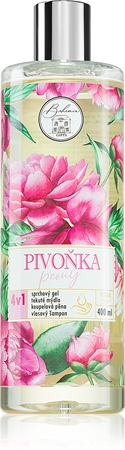 Bohemia Gifts Peony prausimosi želė kūnui ir plaukams