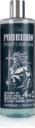 Bohemia Gifts & Cosmetics Poseidon mycí gel 4 v 1