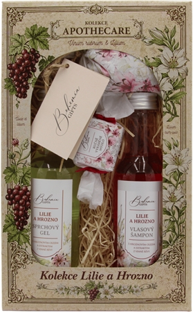 Bohemia Gifts Apothecare Lily and Grapes σετ δώρου για το μπάνιο