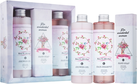 Bohemia Gifts Roses Coffret cadeau pour la douche