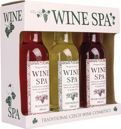 Bohemia Gifts & Cosmetics Wine Spa darčeková sada pre ženy