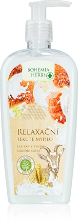 Bohemia Gifts & Cosmetics Bohemia Herbs Honey & Goat Milk săpun lichid