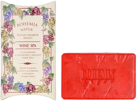 Bohemia Gifts & Cosmetics Wine Spa jabón con textura de crema con glicerina