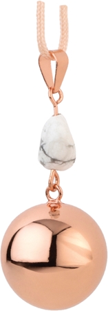 Bola FANTASY Rose Gold Marble Stone těhotenská rolnička